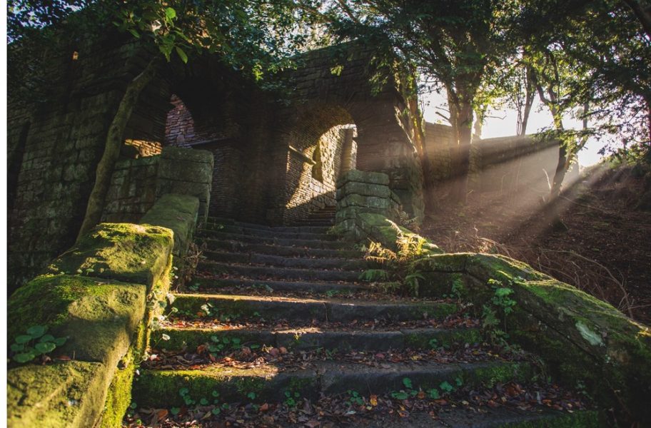 Rivington Terraced Gardens - stone steps - Marketing Lancashire