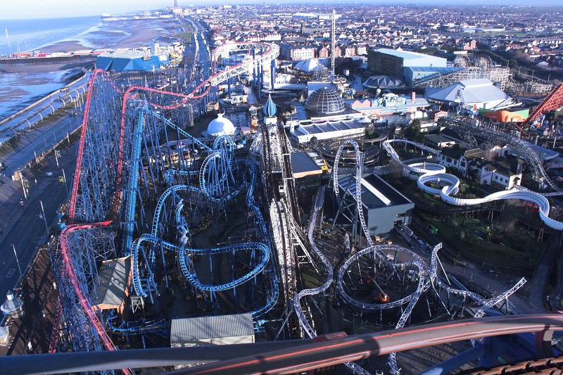 An Aerial Shot Of Blackpool Pleasure Beach Shows How Icon Will Fit